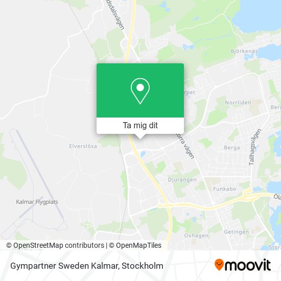 Gympartner Sweden Kalmar karta