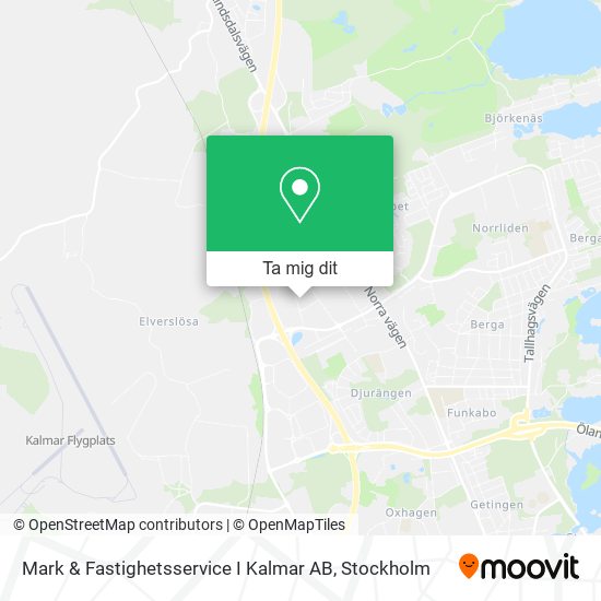 Mark & Fastighetsservice I Kalmar AB karta