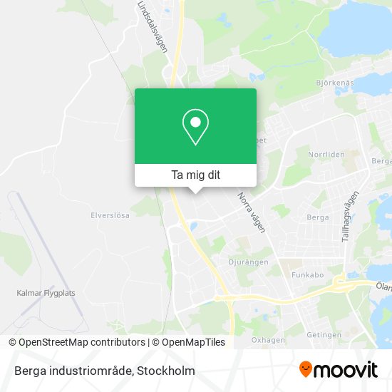 Berga industriområde karta