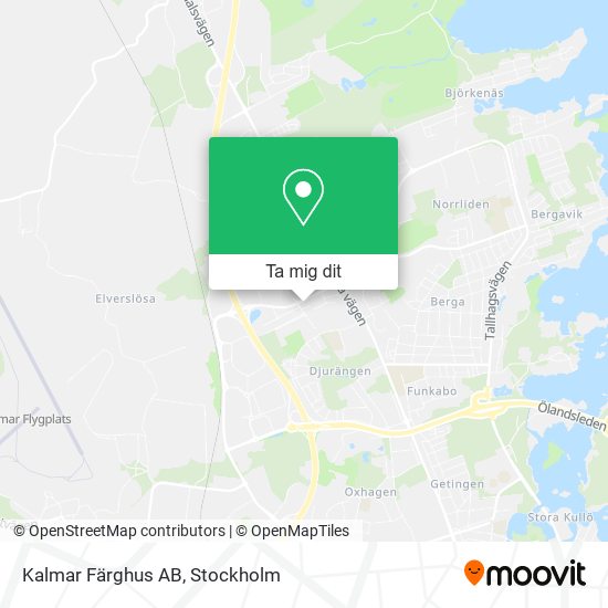 Kalmar Färghus AB karta