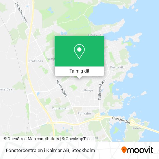 Fönstercentralen i Kalmar AB karta