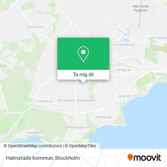 Halmstads kommun karta