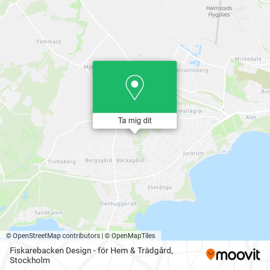 Fiskarebacken Design - för Hem & Trädgård karta