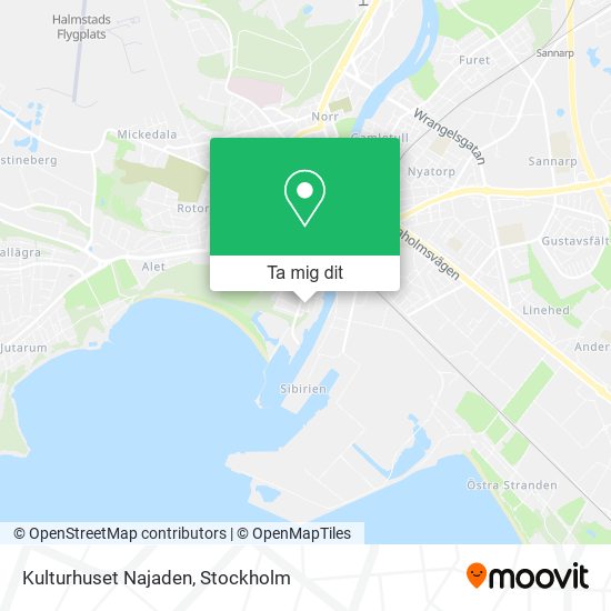 Kulturhuset Najaden karta