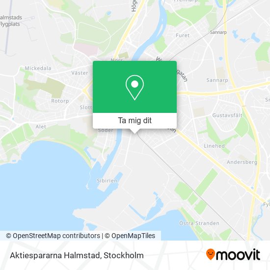 Aktiespararna Halmstad karta