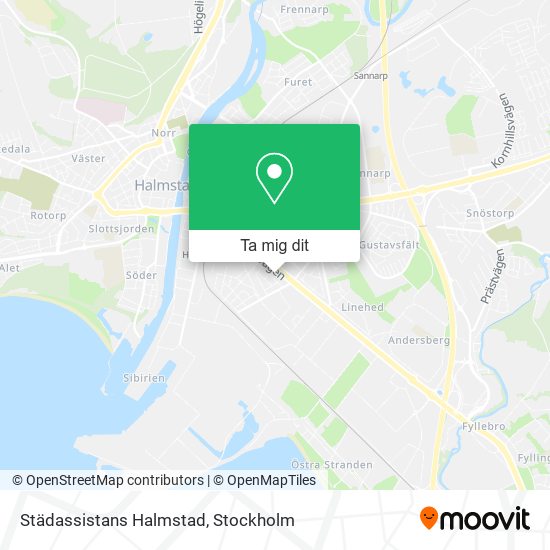 Städassistans Halmstad karta