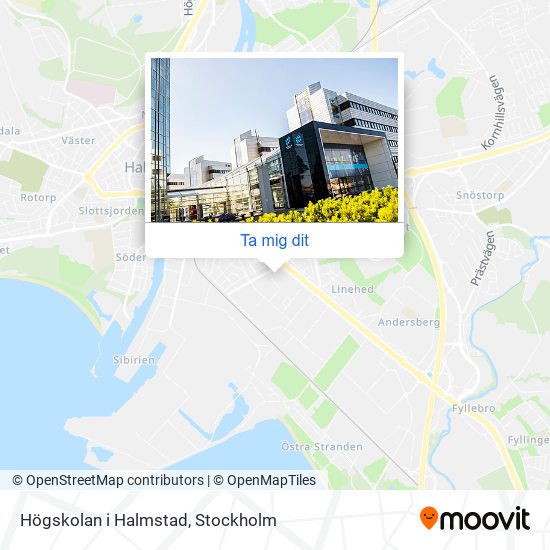 Högskolan i Halmstad karta