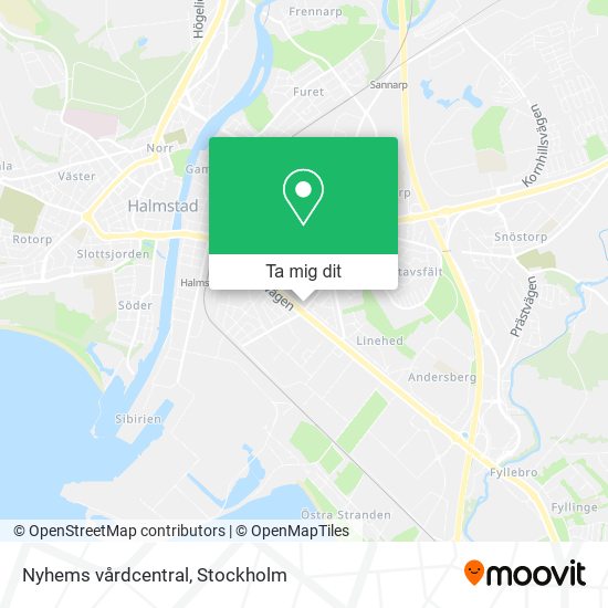 Nyhems vårdcentral karta