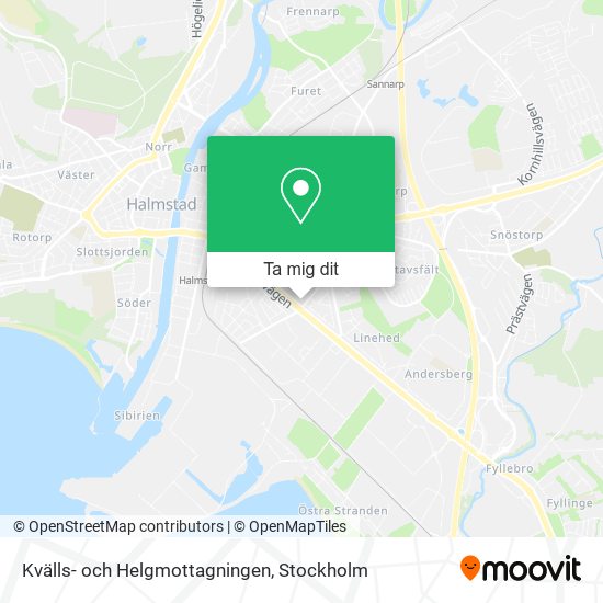 Kvälls- och Helgmottagningen karta