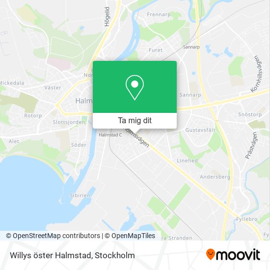 Willys öster Halmstad karta