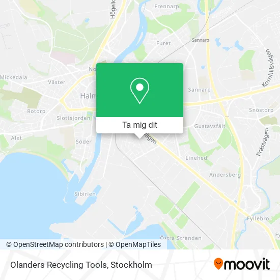 Olanders Recycling Tools karta