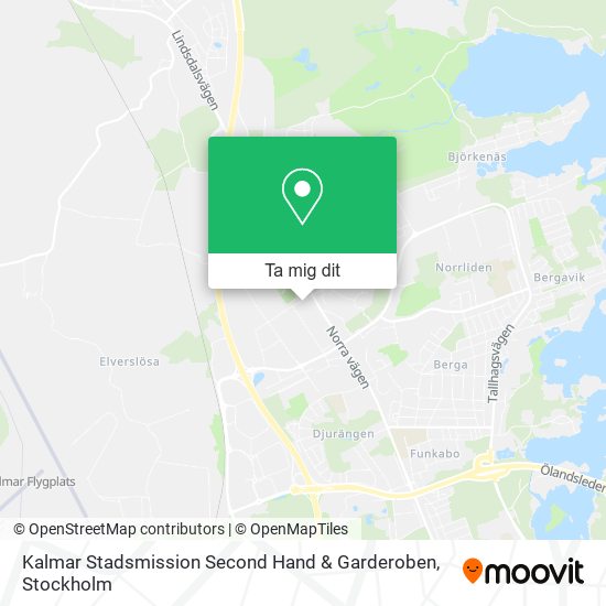 Kalmar Stadsmission Second Hand & Garderoben karta