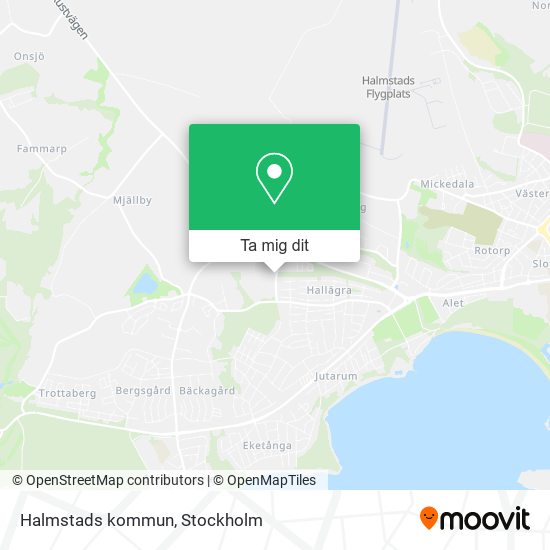 Halmstads kommun karta