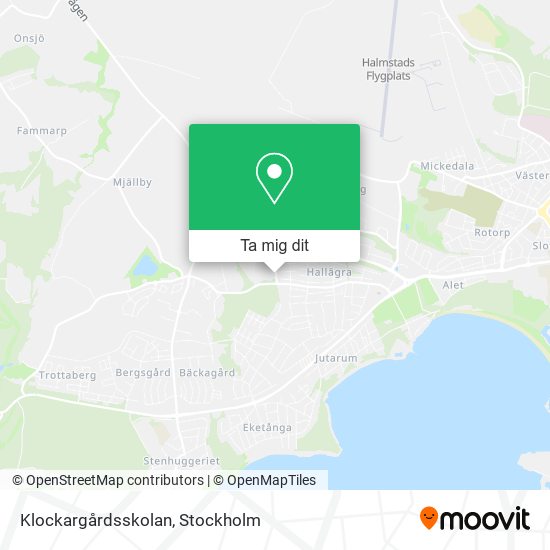 Klockargårdsskolan karta