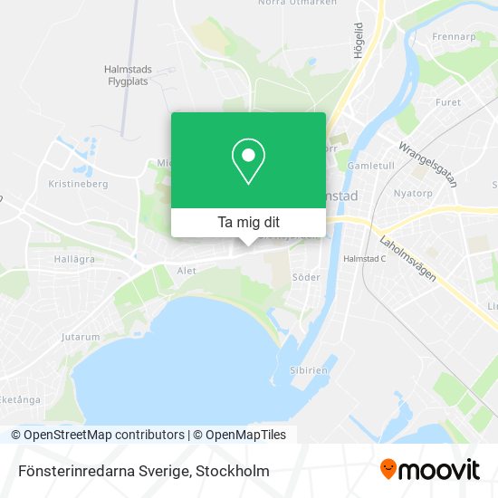 Fönsterinredarna Sverige karta