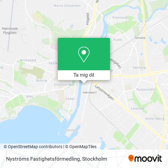 Nyströms Fastighetsförmedling karta