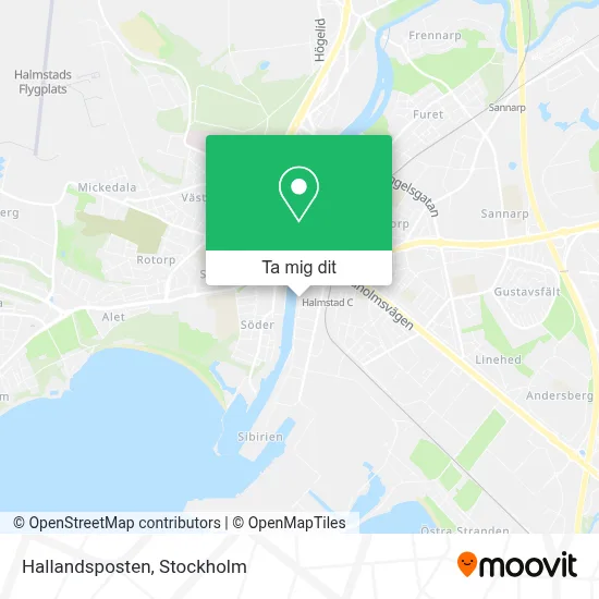 Hallandsposten karta