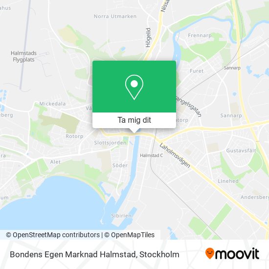 Bondens Egen Marknad Halmstad karta