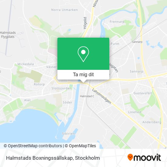 Halmstads Boxningssällskap karta