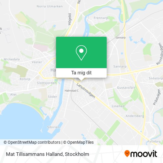 Mat Tillsammans Halland karta