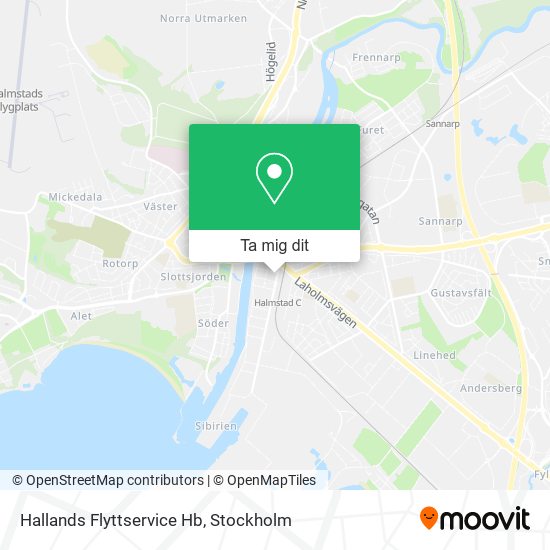 Hallands Flyttservice Hb karta