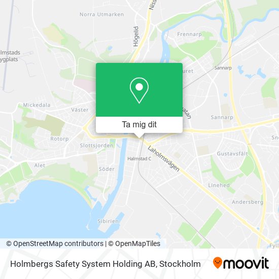 Holmbergs Safety System Holding AB karta
