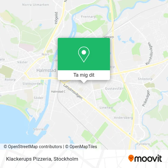 Klackerups Pizzeria karta
