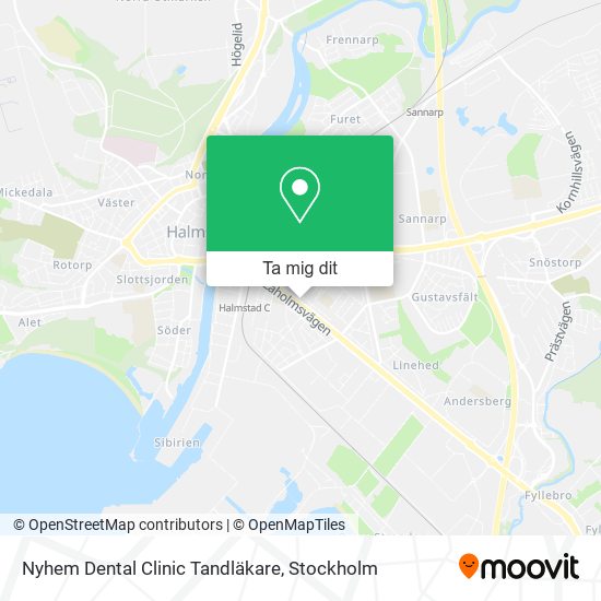 Nyhem Dental Clinic Tandläkare karta