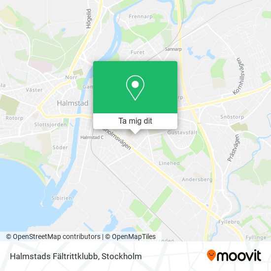 Halmstads Fältrittklubb karta