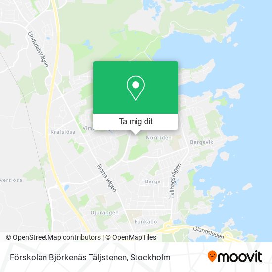Förskolan Björkenäs Täljstenen karta