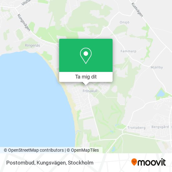 Postombud, Kungsvägen karta