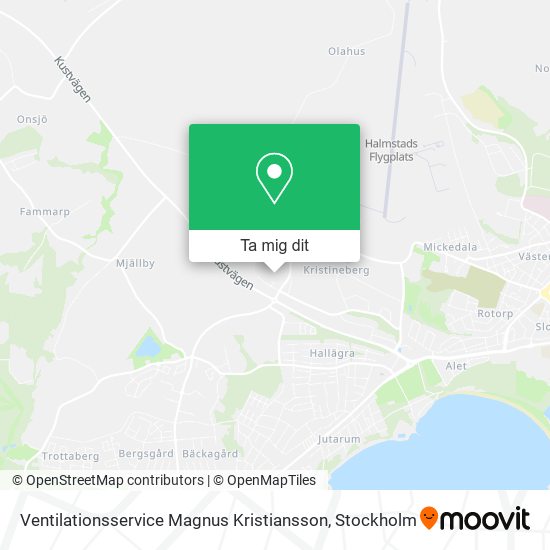 Ventilationsservice Magnus Kristiansson karta