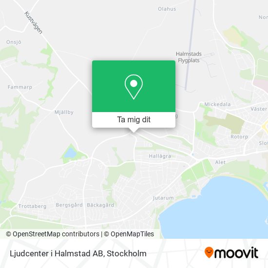 Ljudcenter i Halmstad AB karta