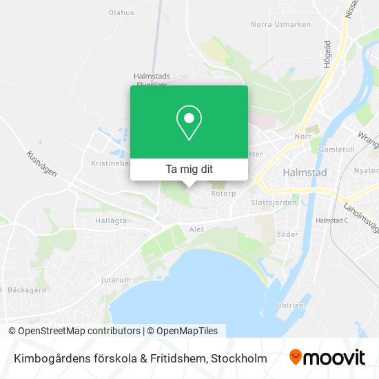 Kimbogårdens förskola & Fritidshem karta
