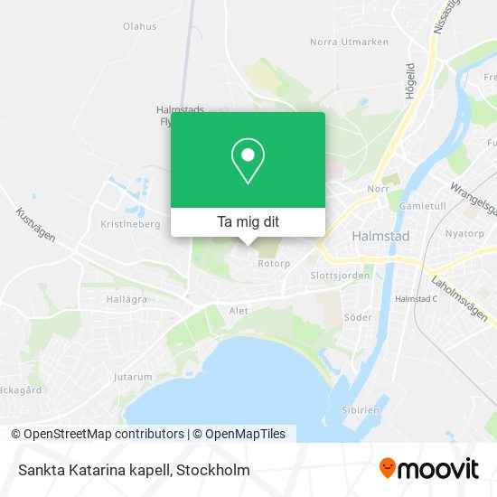 Sankta Katarina kapell karta
