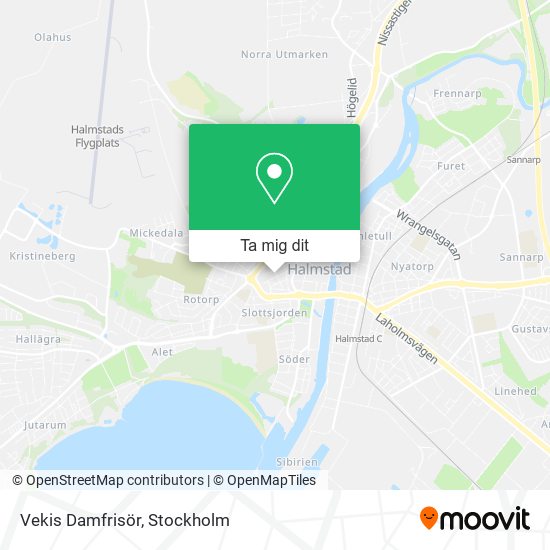 Vekis Damfrisör karta