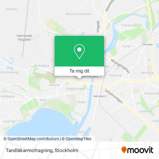 Tandläkarmottagning karta