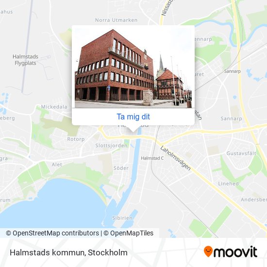 Halmstads kommun karta