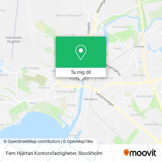 Fem Hjärtan Kontorsfastigheter karta