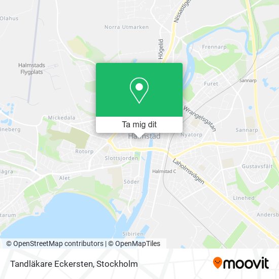 Tandläkare Eckersten karta