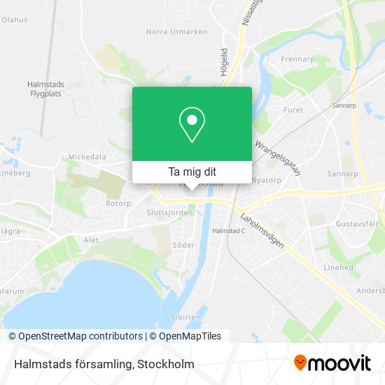 Halmstads församling karta