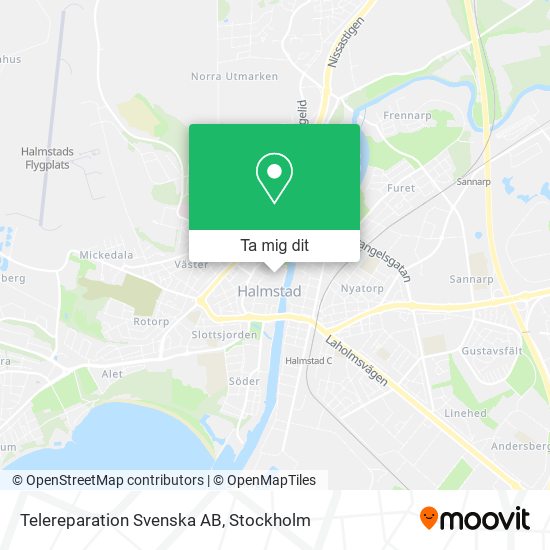 Telereparation Svenska AB karta