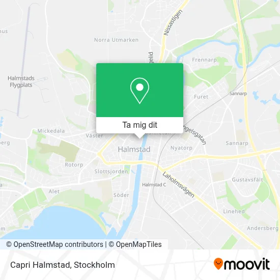 Capri Halmstad karta