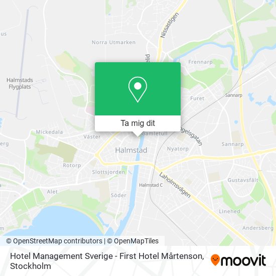 Hotel Management Sverige - First Hotel Mårtenson karta