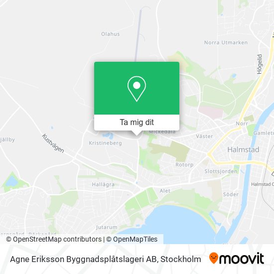 Agne Eriksson Byggnadsplåtslageri AB karta