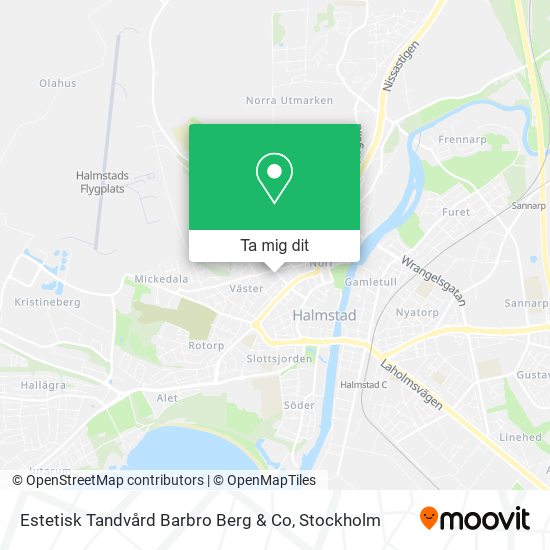 Estetisk Tandvård Barbro Berg & Co karta