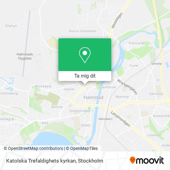 Katolska Trefaldighets kyrkan karta