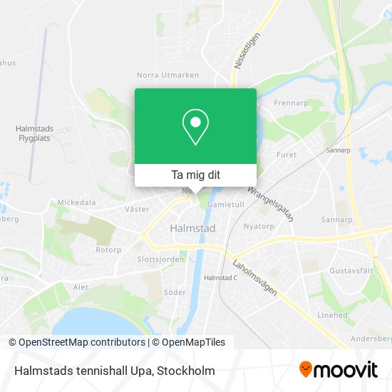 Halmstads tennishall Upa karta