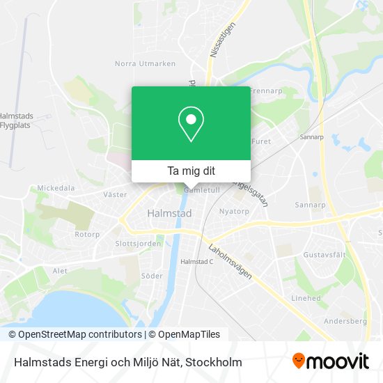 Halmstads Energi och Miljö Nät karta