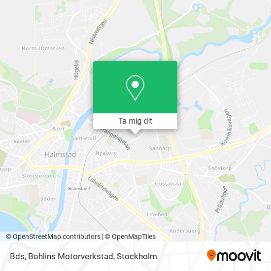 Bds, Bohlins Motorverkstad karta